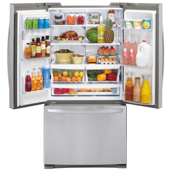 Lg Lfx28968st 26 8 Cu Ft French Door Bottom Freezer Refrigerator