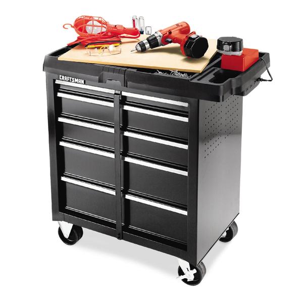 Craftsman 59496 5Drawer Powered Basic Project Center Black Sears