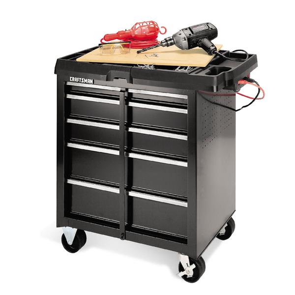 Craftsman 59496 5-Drawer Powered Basic Project Center - Black | Sears ...