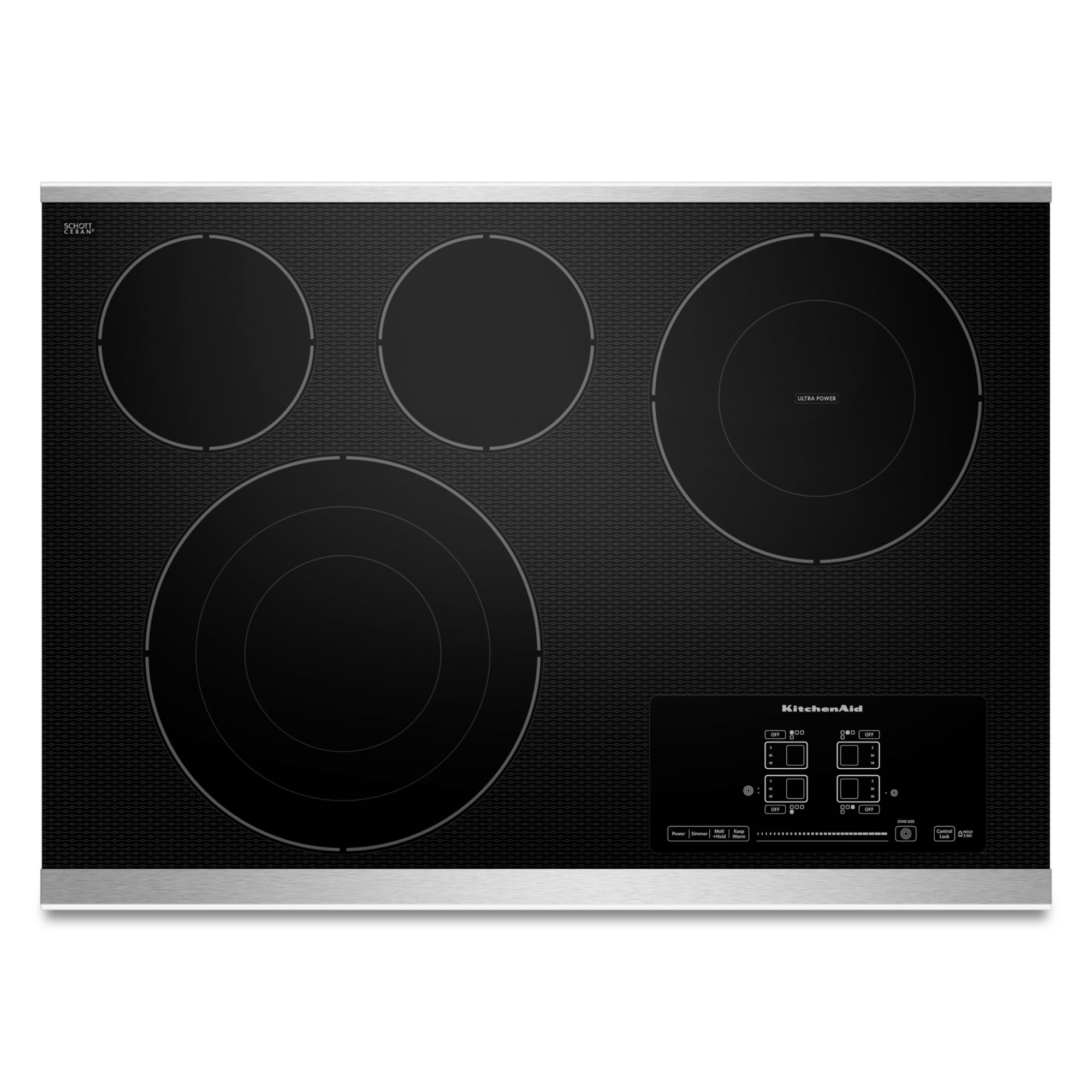 KitchenAid KECC607BSS00 30" Electric Built-In Cooktop