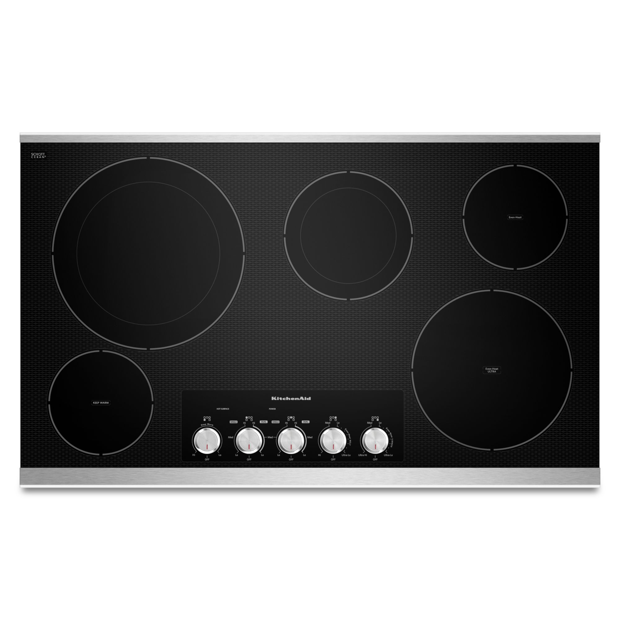 KitchenAid KECC664BSS00 36" Electric Built-In Cooktop