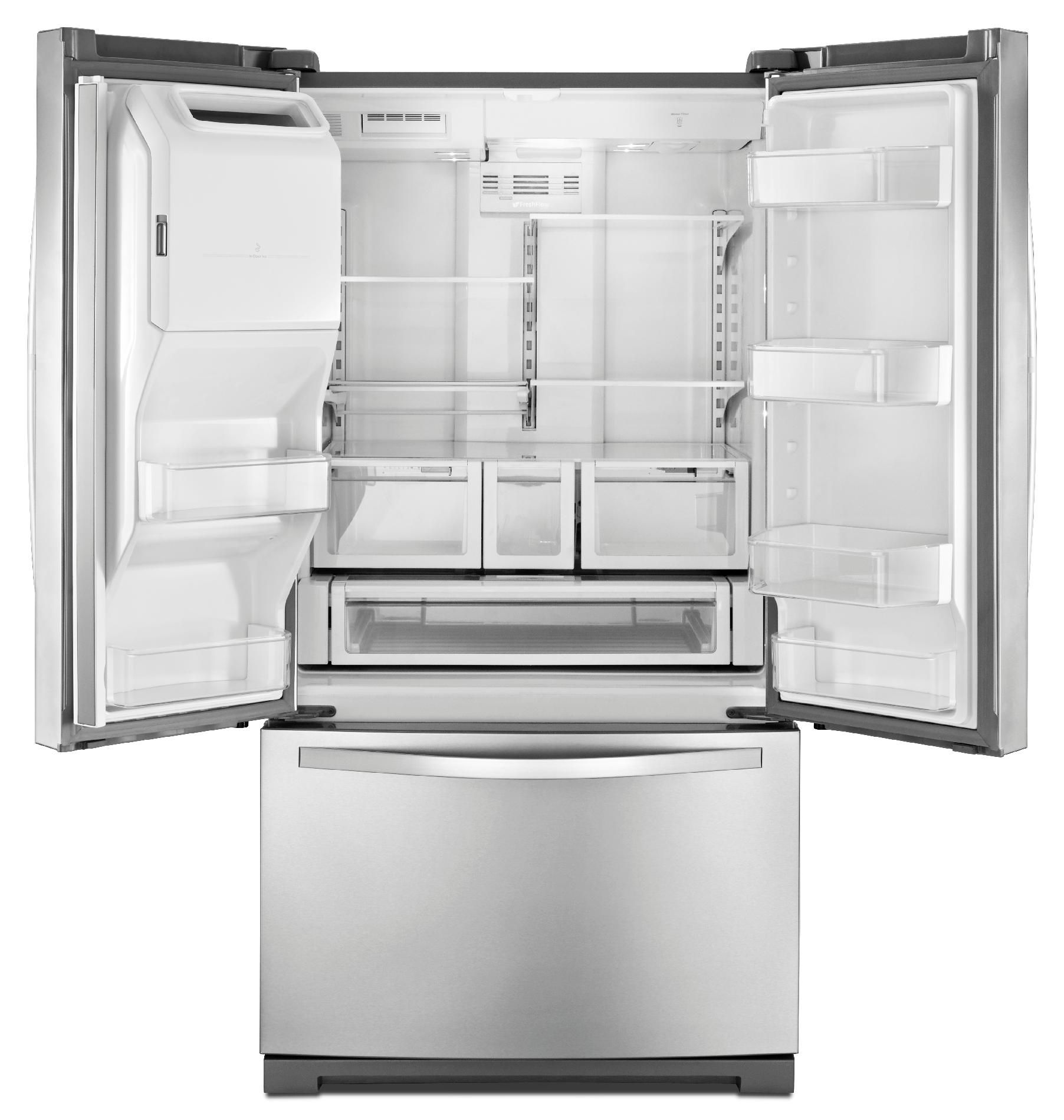 Whirlpool Wrf736sdam 25 Cu Ft French Door Refrigerator W Microedge Shelves Stainless Steel