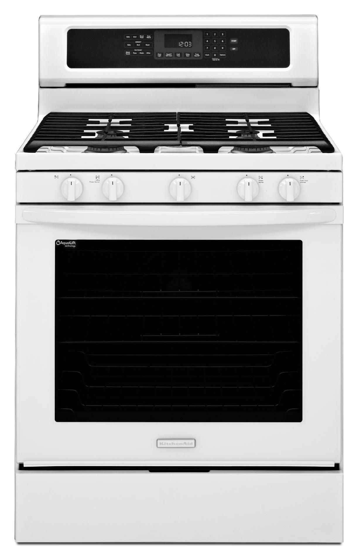 KitchenAid KGRS202BWH0 Gas Range