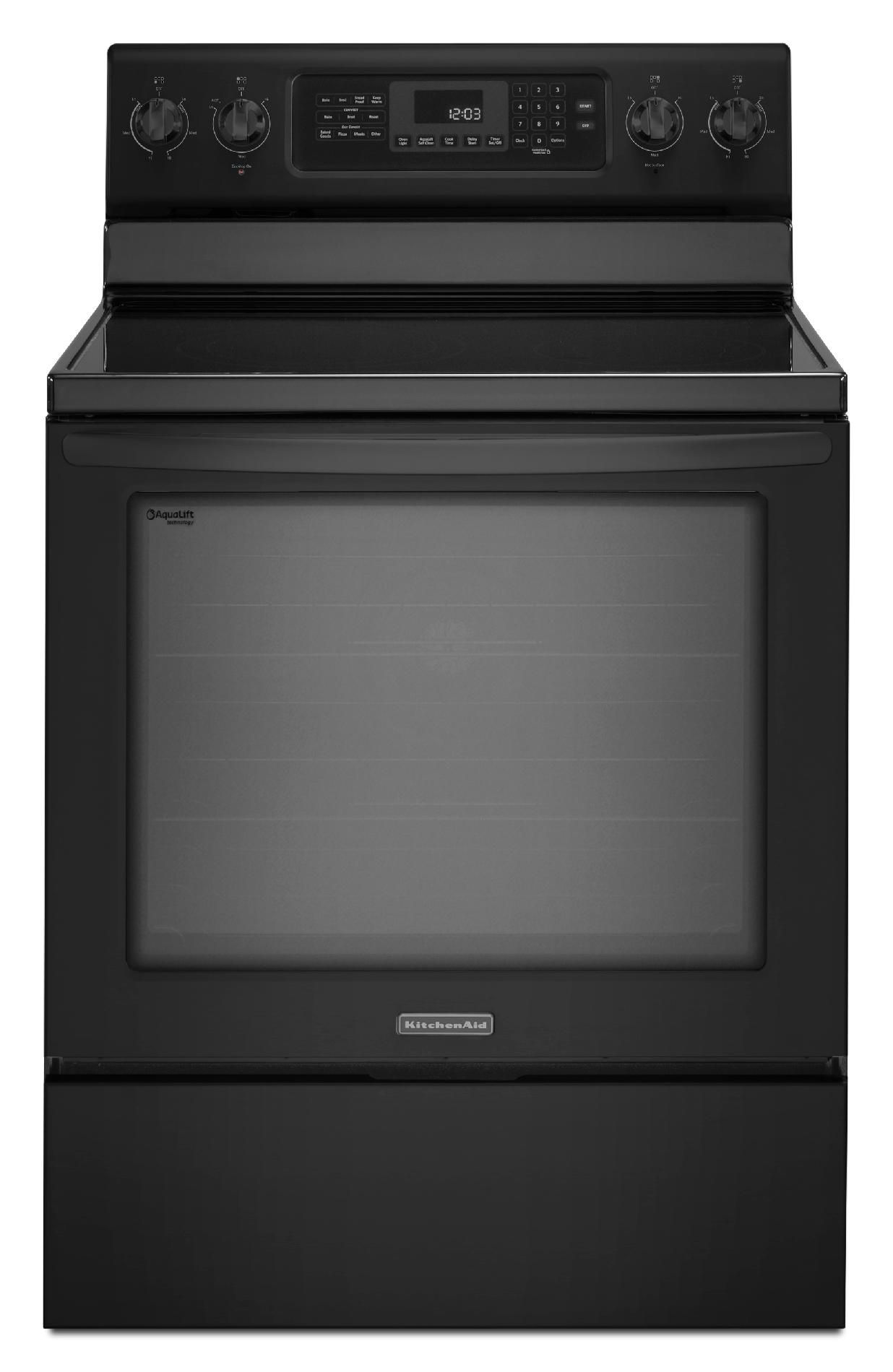 KitchenAid KERS202BBL0 30" Electric Freestanding Range
