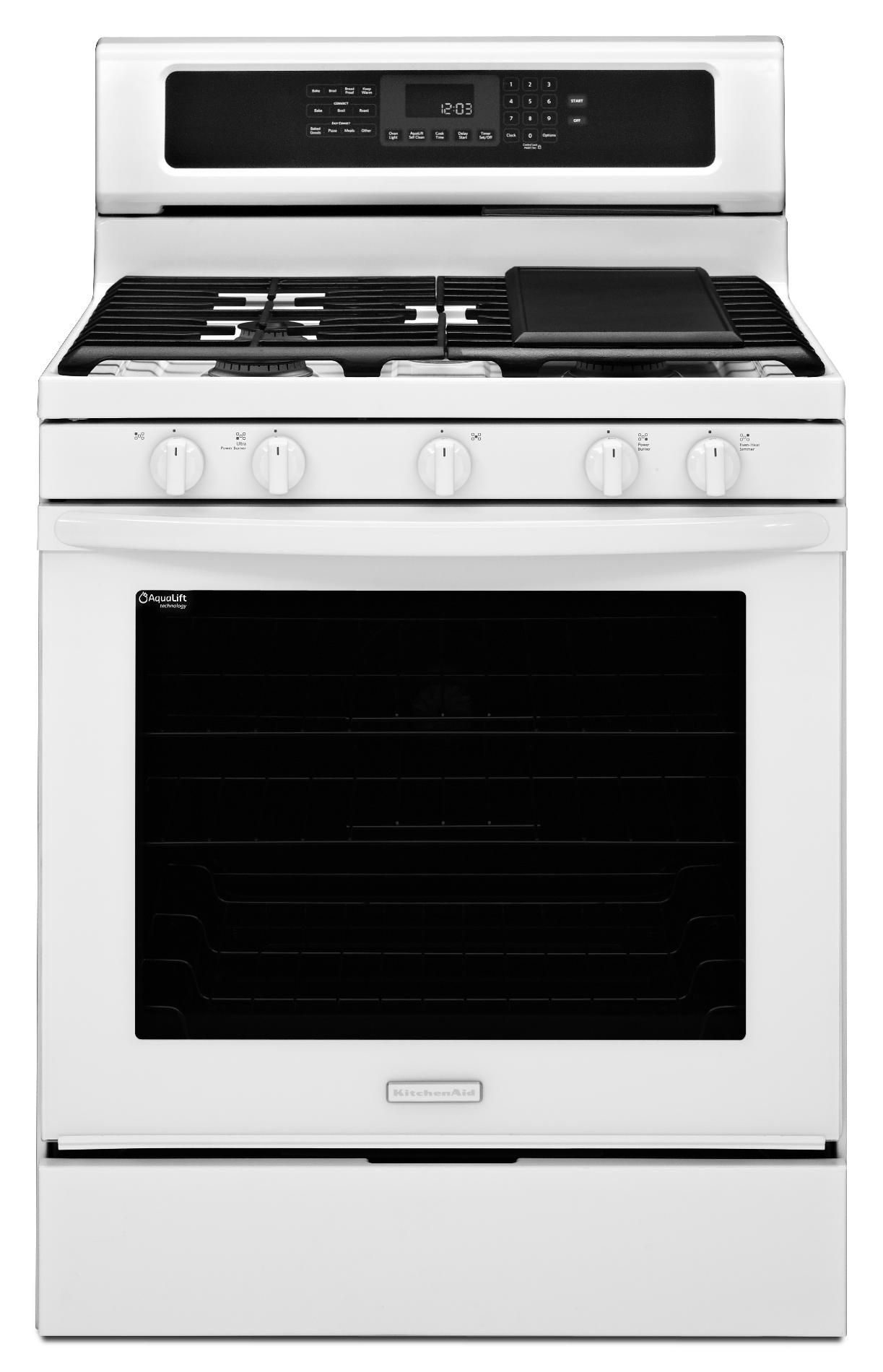 KitchenAid KGRS303BWH0 Gas Range