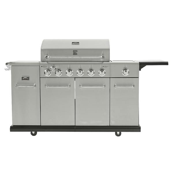 Kenmore PG40613SOL 6 Burner Stainless Steel front Gas Grill With