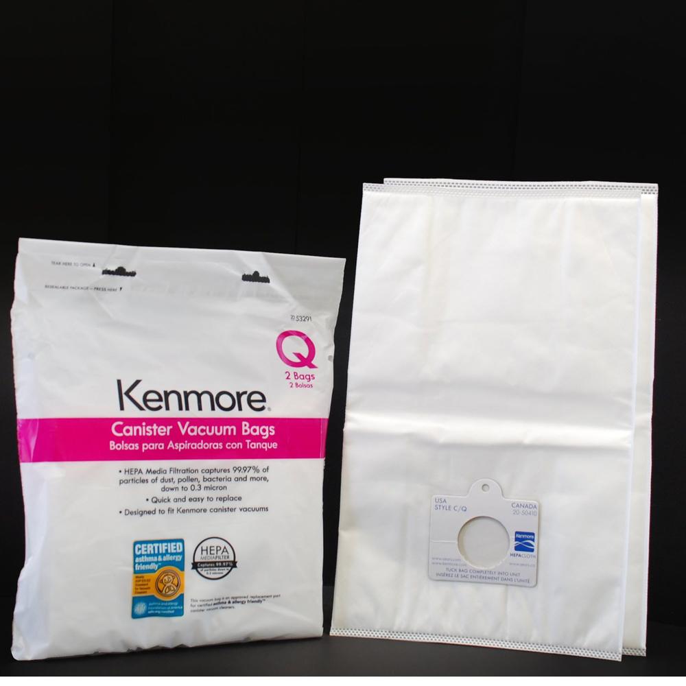 Details about   GENUINE 4 Pack Kenmore 53291 Type Q/C HEPA Vacuum Cleaner Bags Canister Style pk 