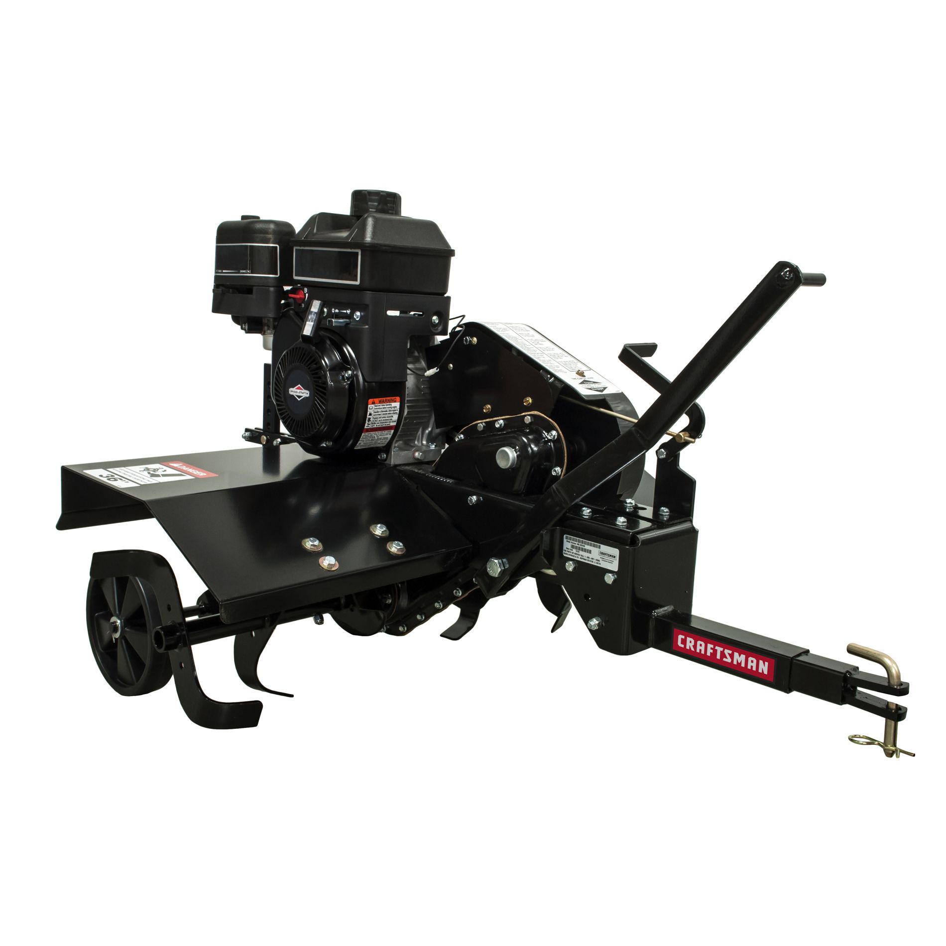 36" Universal Tow-Behind Tiller logo