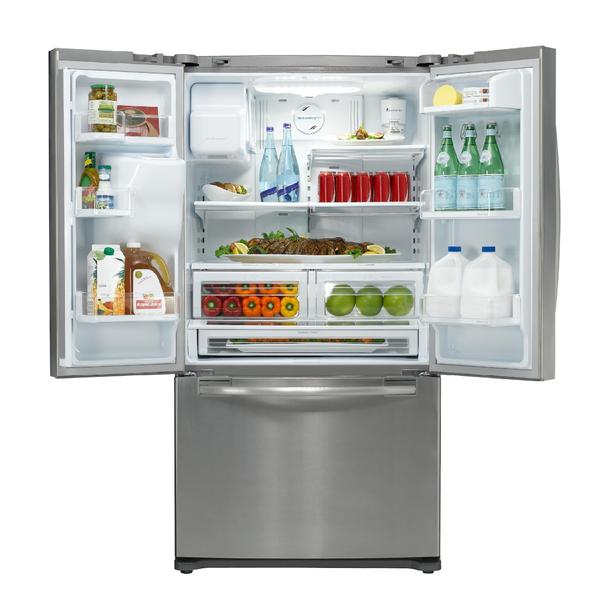 Samsung RFG238AARS 23 cu. ft. Counter-Depth French Door Refrigerator ...