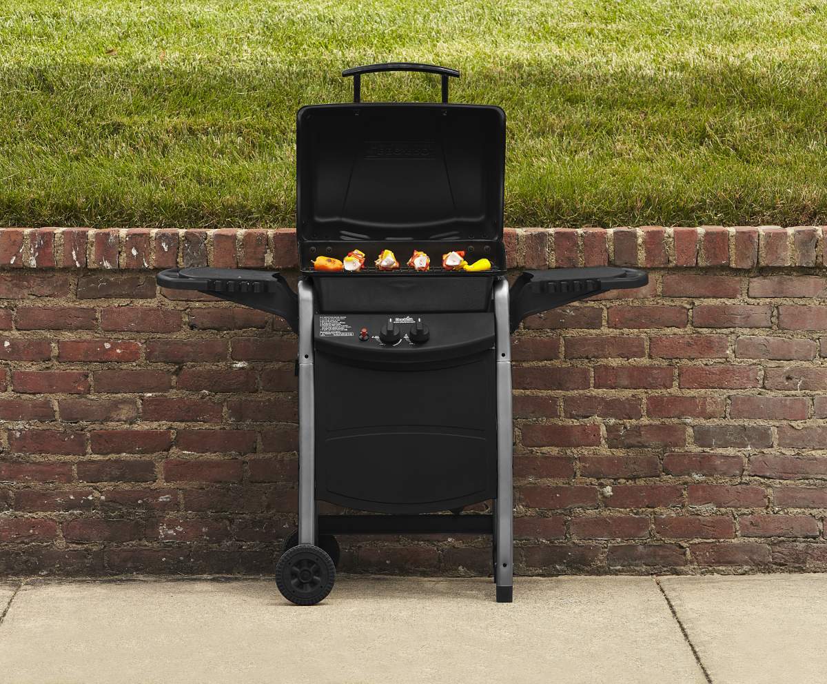 BBQ Pro 2 Burner LP Gas Grill with Large Side Shelves *Limited ...