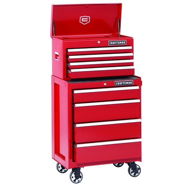 Craftsman 113668 26 In 4 Drawer Ball Bearing Griplatch Top Chest