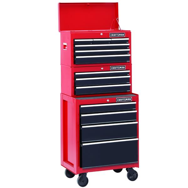 Craftsman 113613 26 4 Drawer Heavy Duty Rolling Cabinet Red