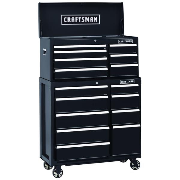 Craftsman 114493 40 in. 9-Drawer Heavy-Duty Ball Bearing Rolling ...