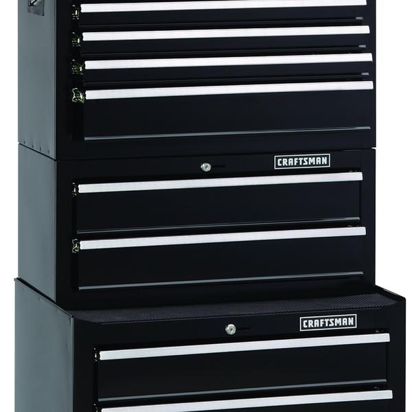 Craftsman 112522 26" 2Drawer StandardDuty Middle Chest Black