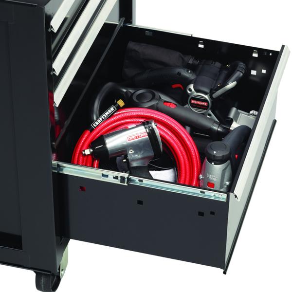 Craftsman 112208 26 5 In Wide 4 Drawer Wide Bottom Chest Black