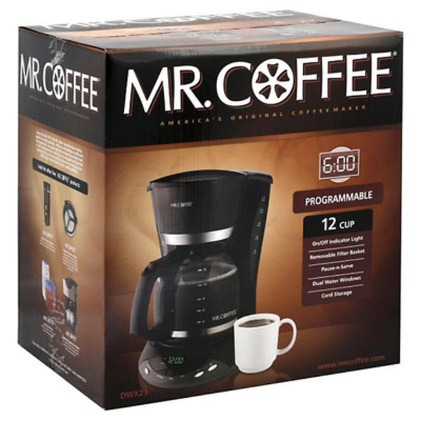 Mr. Coffee DWX23 12Cup Programmable Coffee Maker Black Sears