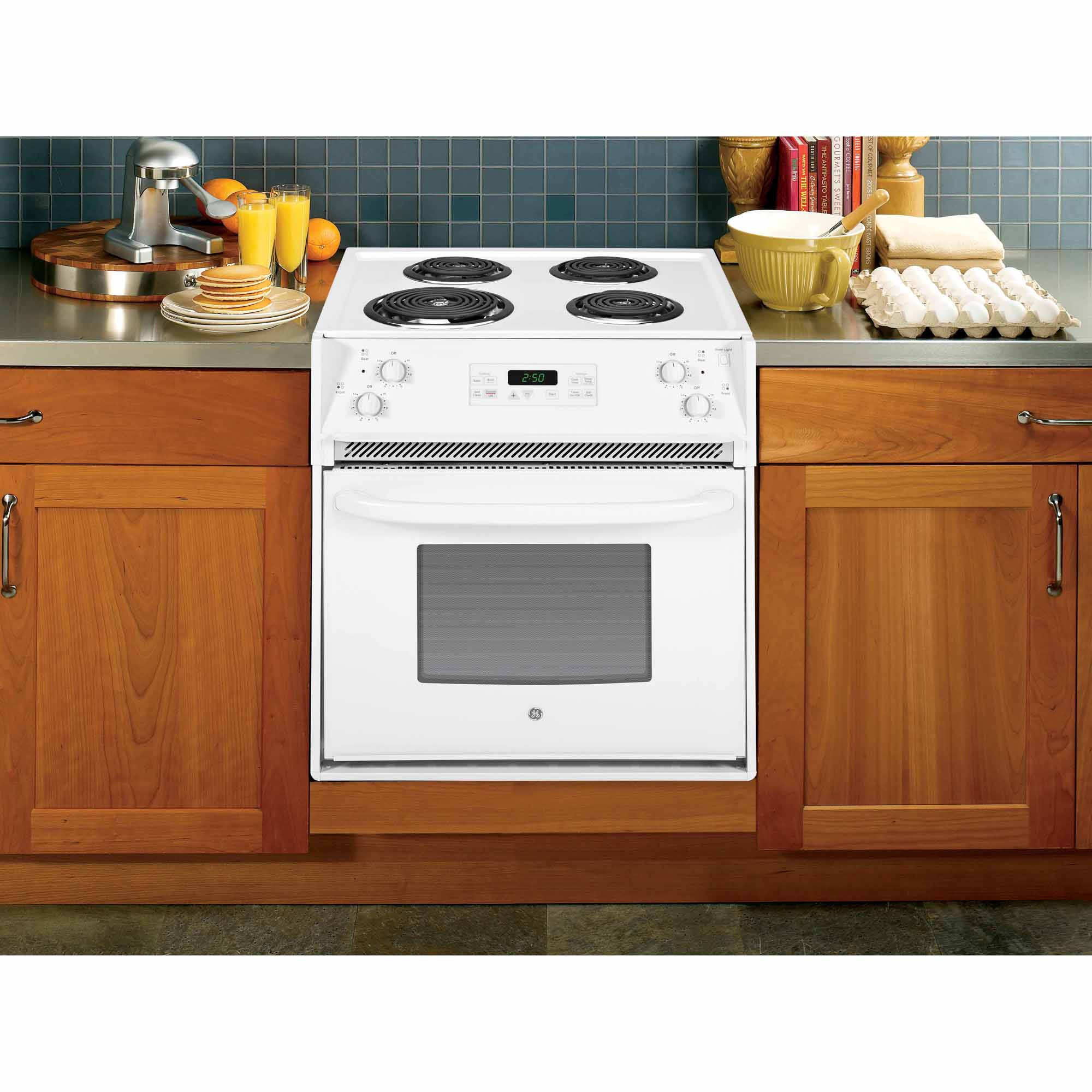 Ge Appliances Jm250dfww 27 Drop In Electric Range White