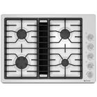 30" Gas Built-In Downdraft Cooktop logo