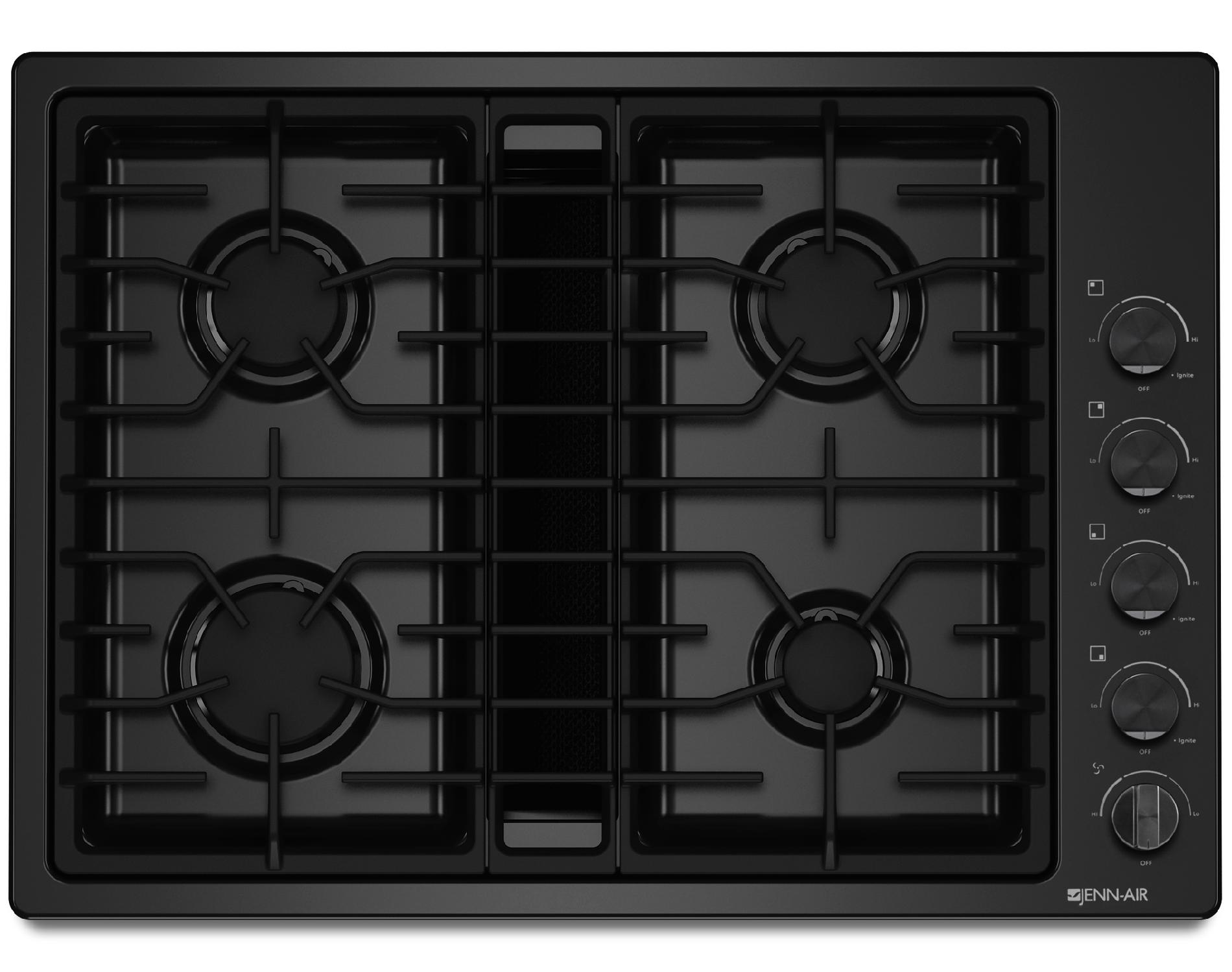 Jenn-Air JGD3430BB00 30" Gas Built-In Downdraft Cooktop