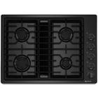 30" Gas Built-In Downdraft Cooktop logo