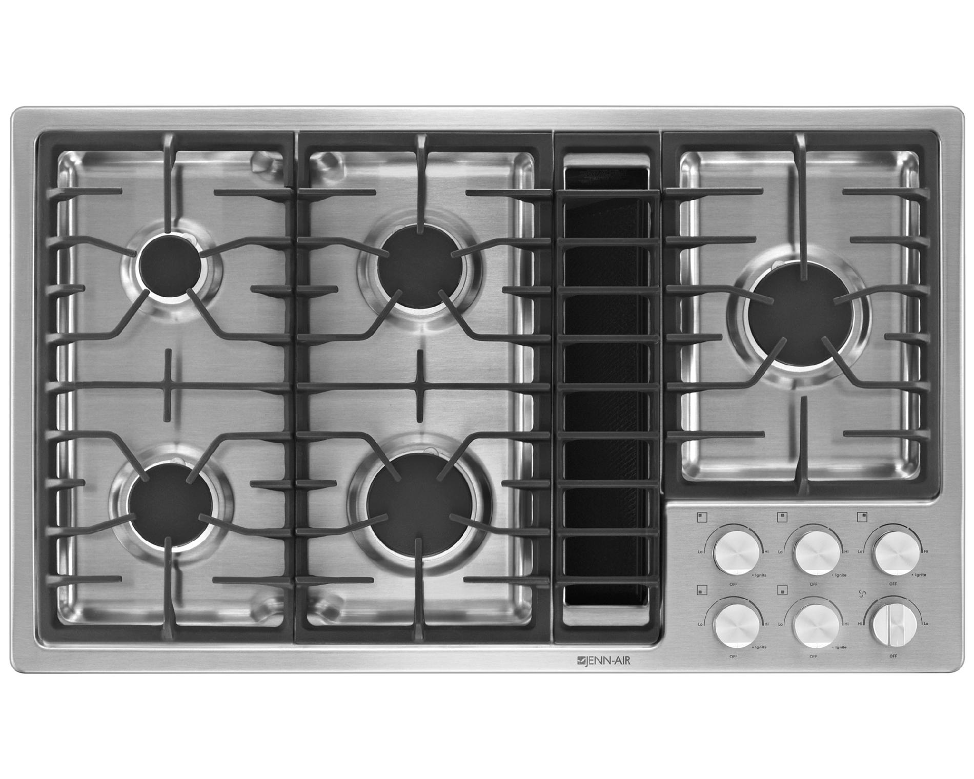 36" Gas Built-In Downdraft Cooktop logo