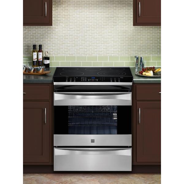 Kenmore Elite 41073 30" SlideIn Electric Range Stainless Steel