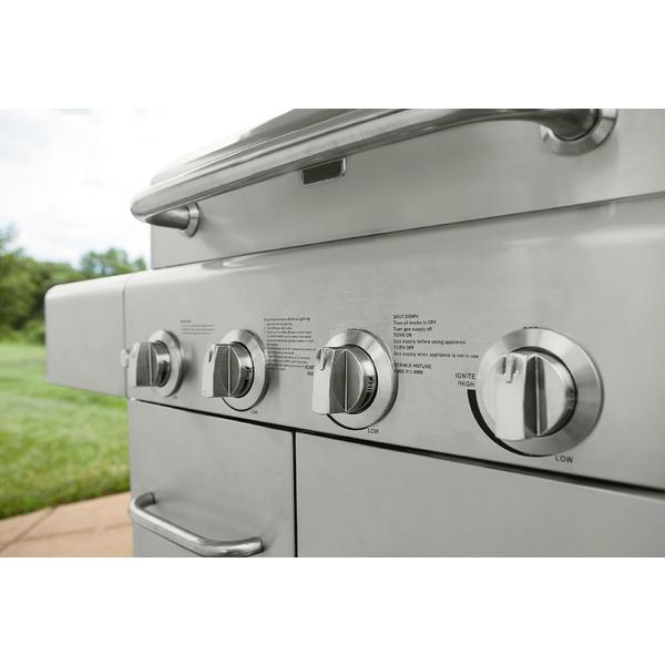 Kenmore 7200830A 4 Burner Gas Stainless Steel Grill with Searing Side