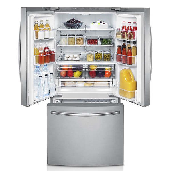 Samsung Rf221nctasp 22 Cu Ft French Door Refrigerator With