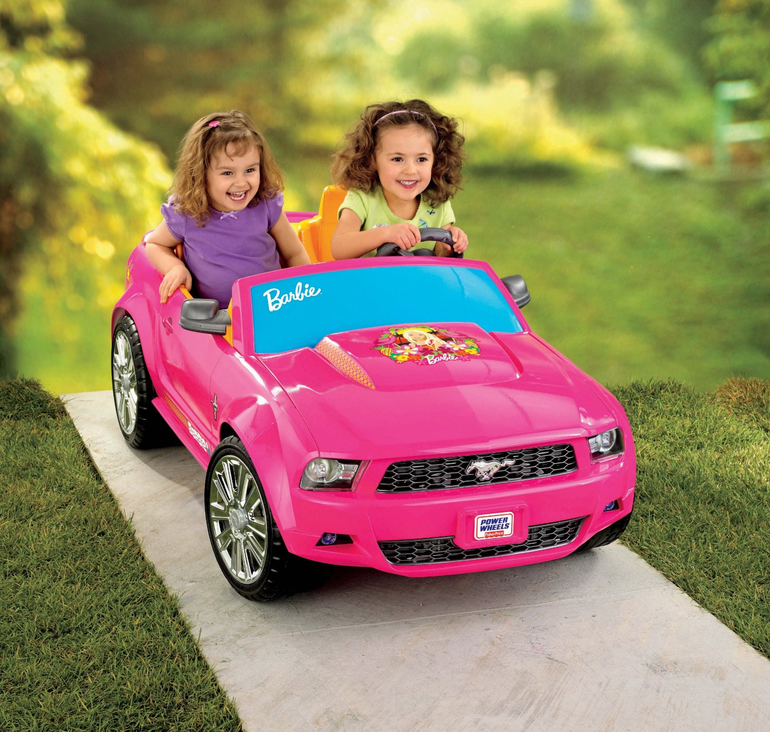 pink barbie mustang