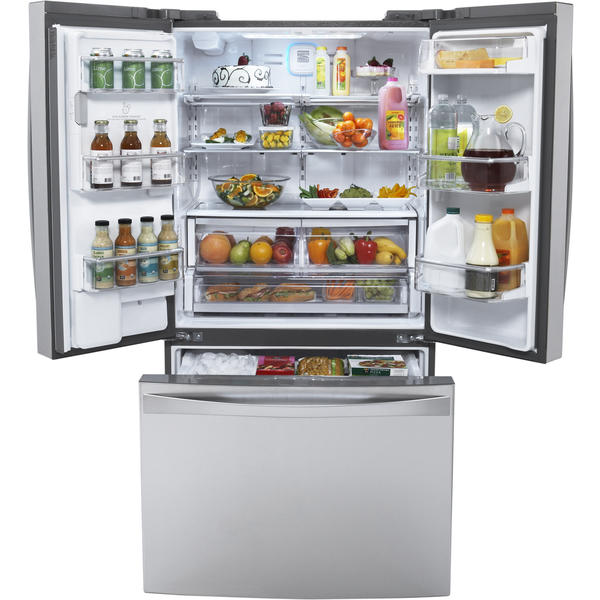 Whirlpool 25 Cu Ft French Door Refrigerator In Fingerprint Resistant Stainless Steel Wrx735sdhz In 2020 French Door Refrigerator French Doors Stainless Steel Refrigerator