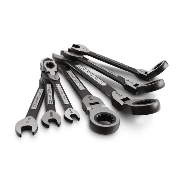 Craftsman 35271 7 pc. Inch Universal Flex Ratcheting Wrench Set Sears Hometown Stores