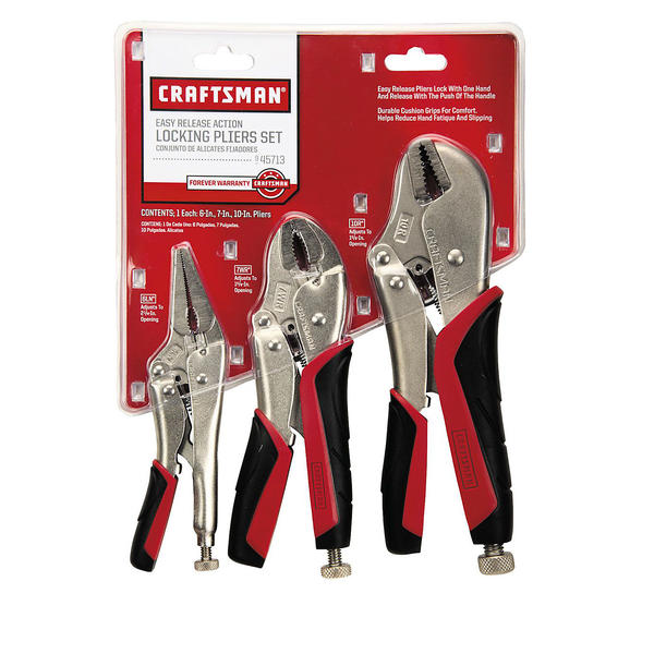Craftsman 45713 3 pc. Locking Pliers Set Sears Hometown Stores