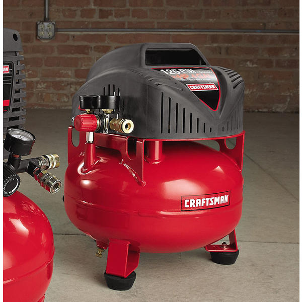 Craftsman 15215 4 Gallon 0.75 HP Oil-Free Pancake Air Compressor 125