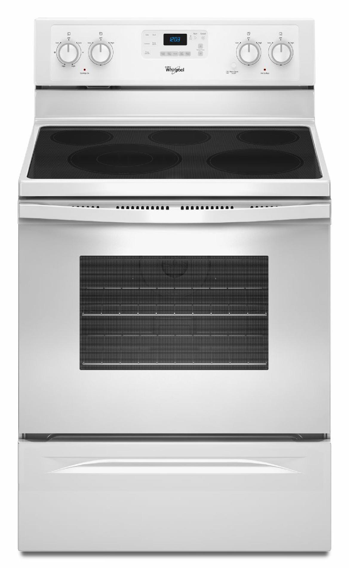 Whirlpool WFE525C0BW0 30" Electric Freestanding Range