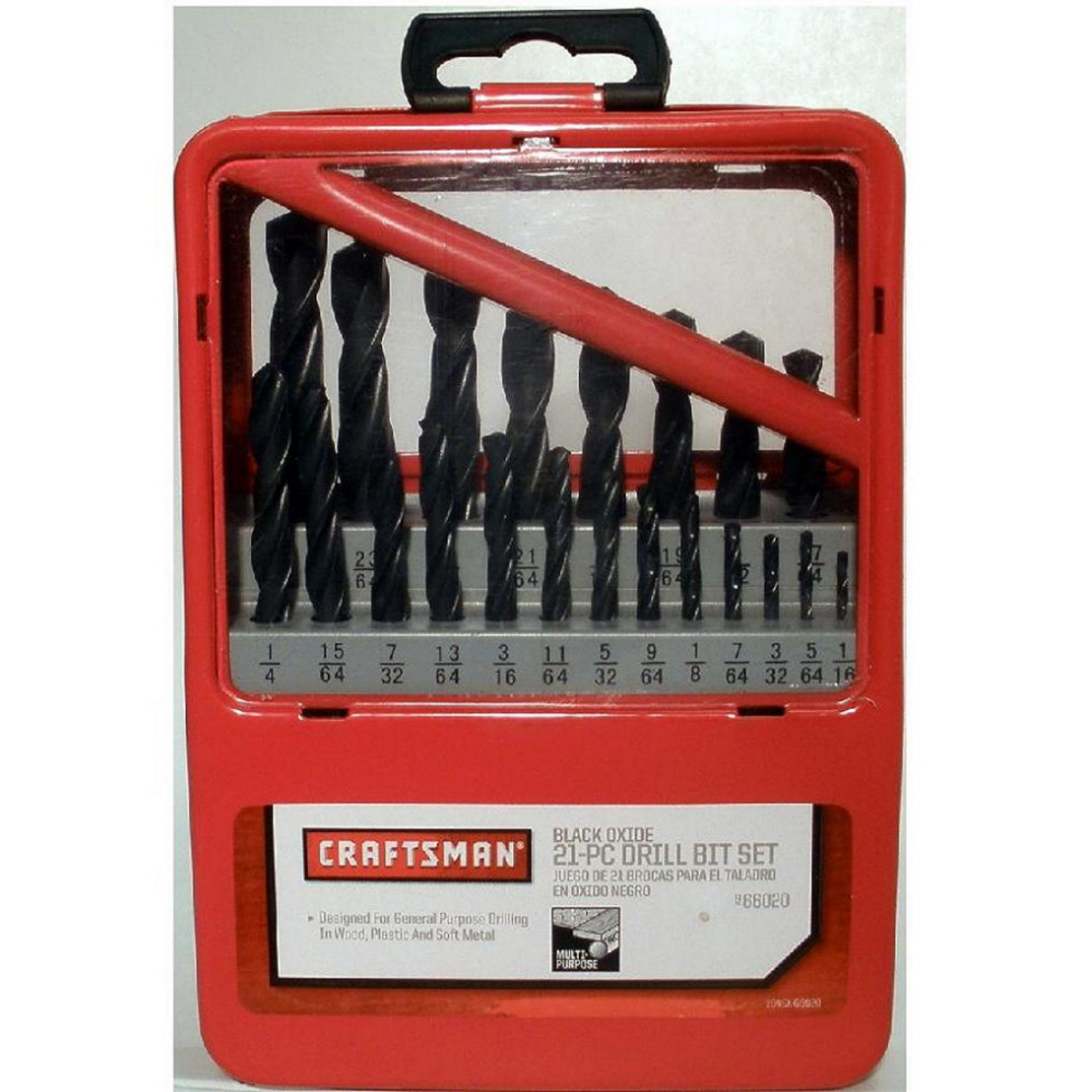 Craftsman 21pc Black Oxide Drill Bit Set 966020 for sale online 