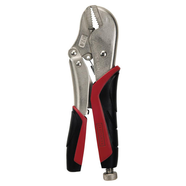 Craftsman 45714 10 in. Pliers, Locking Curved Jaw with Wire Cutter