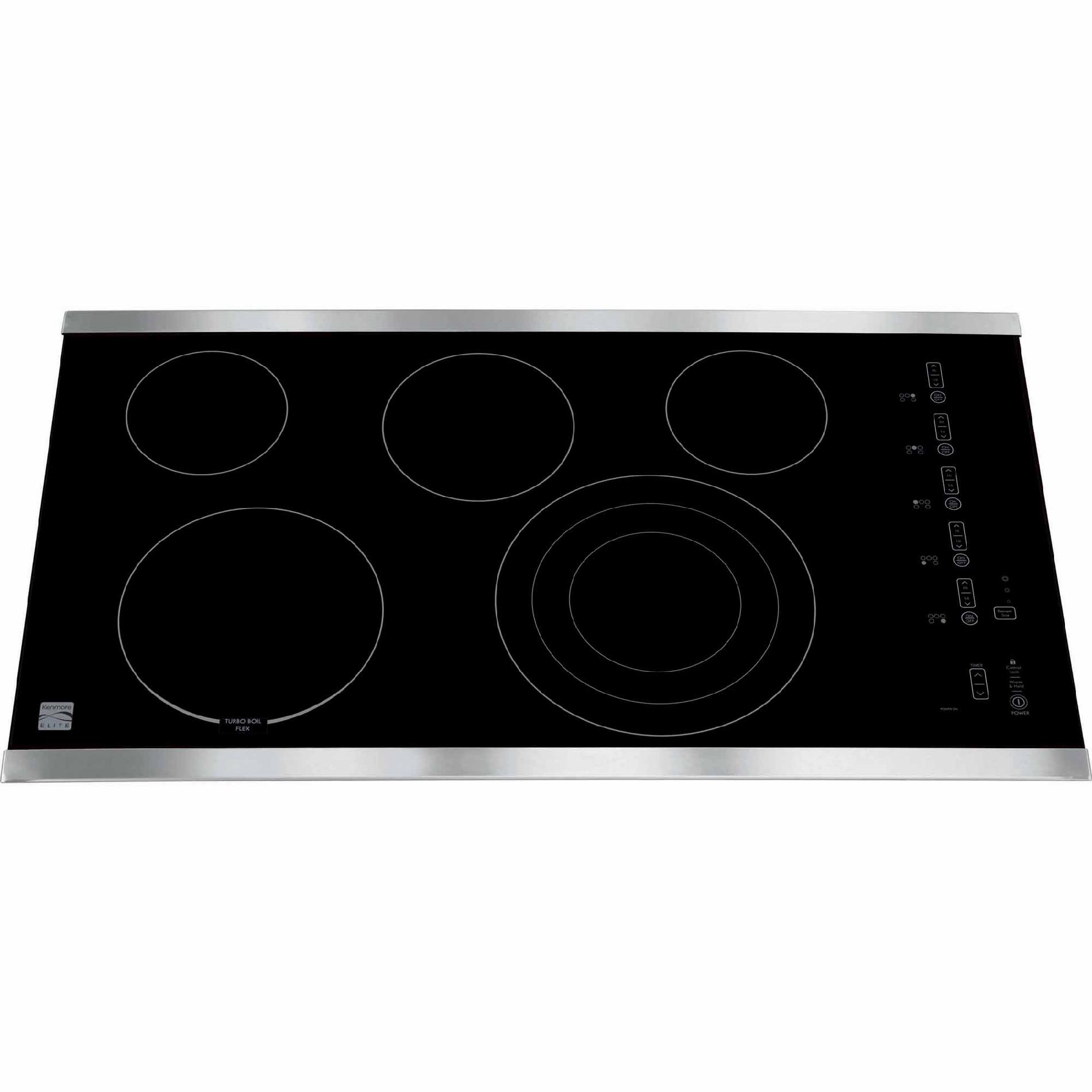 Kenmore Elite 45413 36 Electric Cooktop Stainless Steel