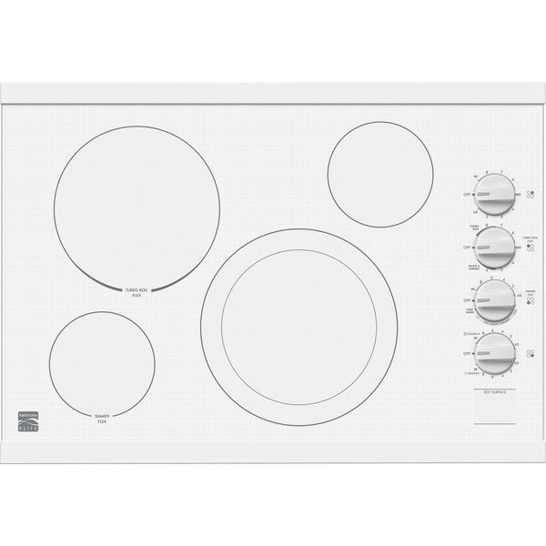 Kenmore Elite 45112 30 Electric Cooktop White Sears Hometown