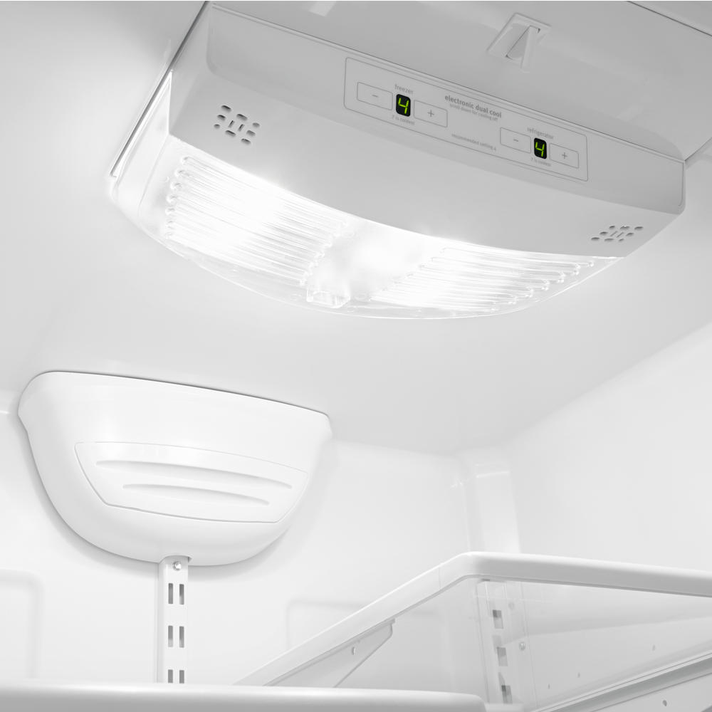 Whirlpool Wrb322dmbw 22 1 Cu Ft Bottom Freezer Refrigerator W Ice Maker White