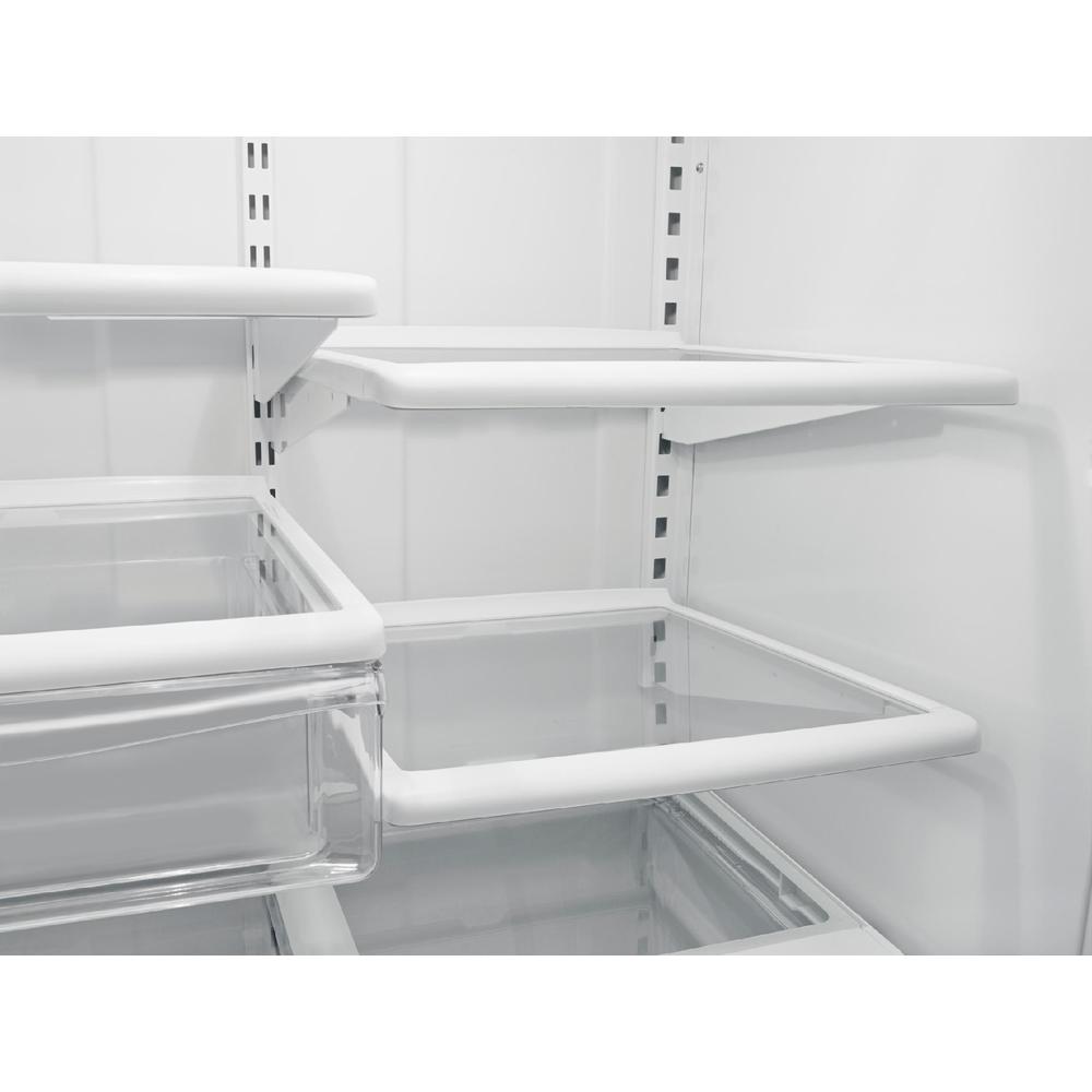 Whirlpool Wrb322dmbw 22 1 Cu Ft Bottom Freezer Refrigerator W Ice Maker White